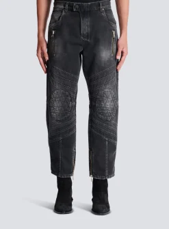Denim Biker Jeans-Balmain Best