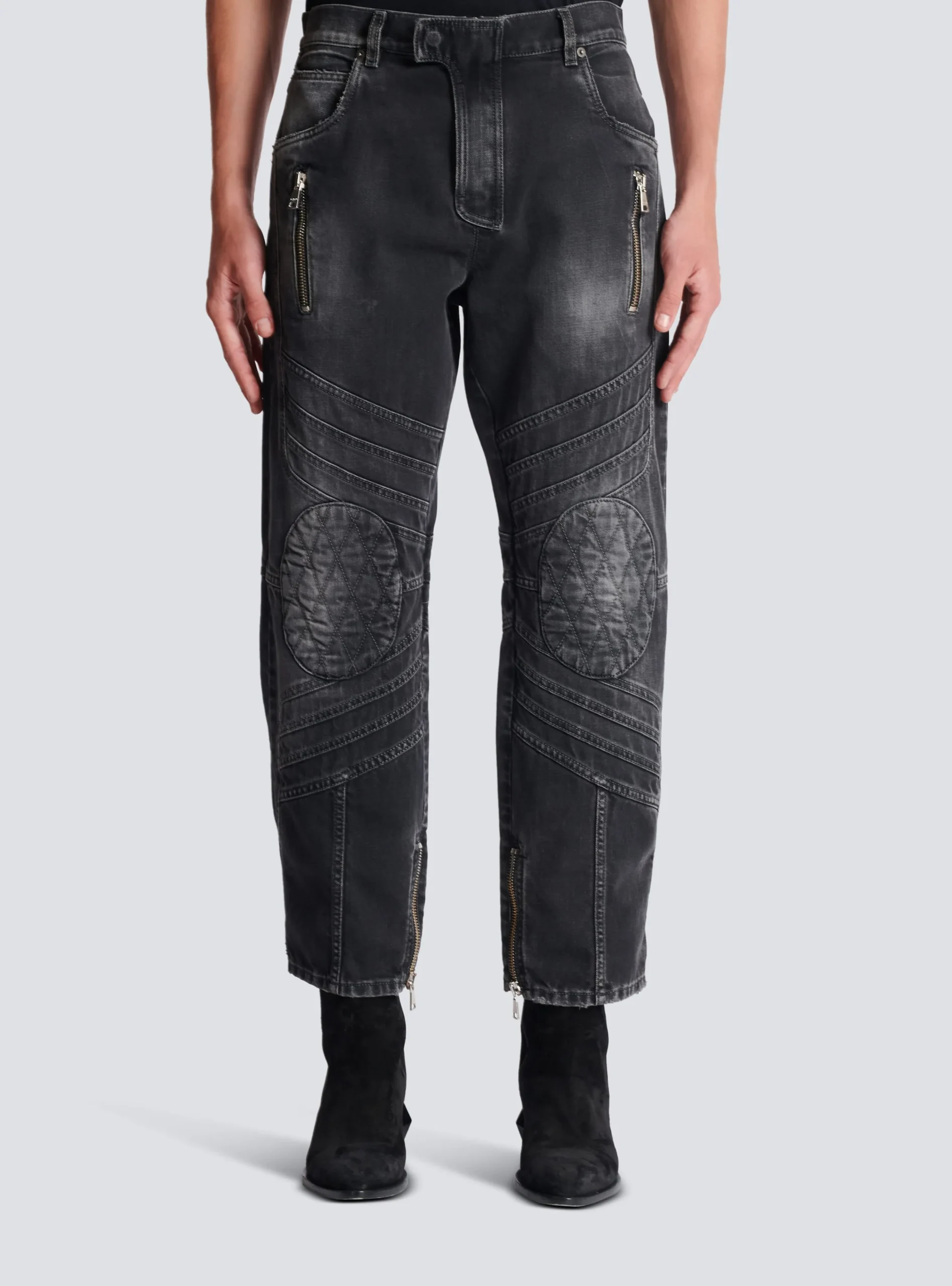 Denim Biker Jeans-Balmain Best