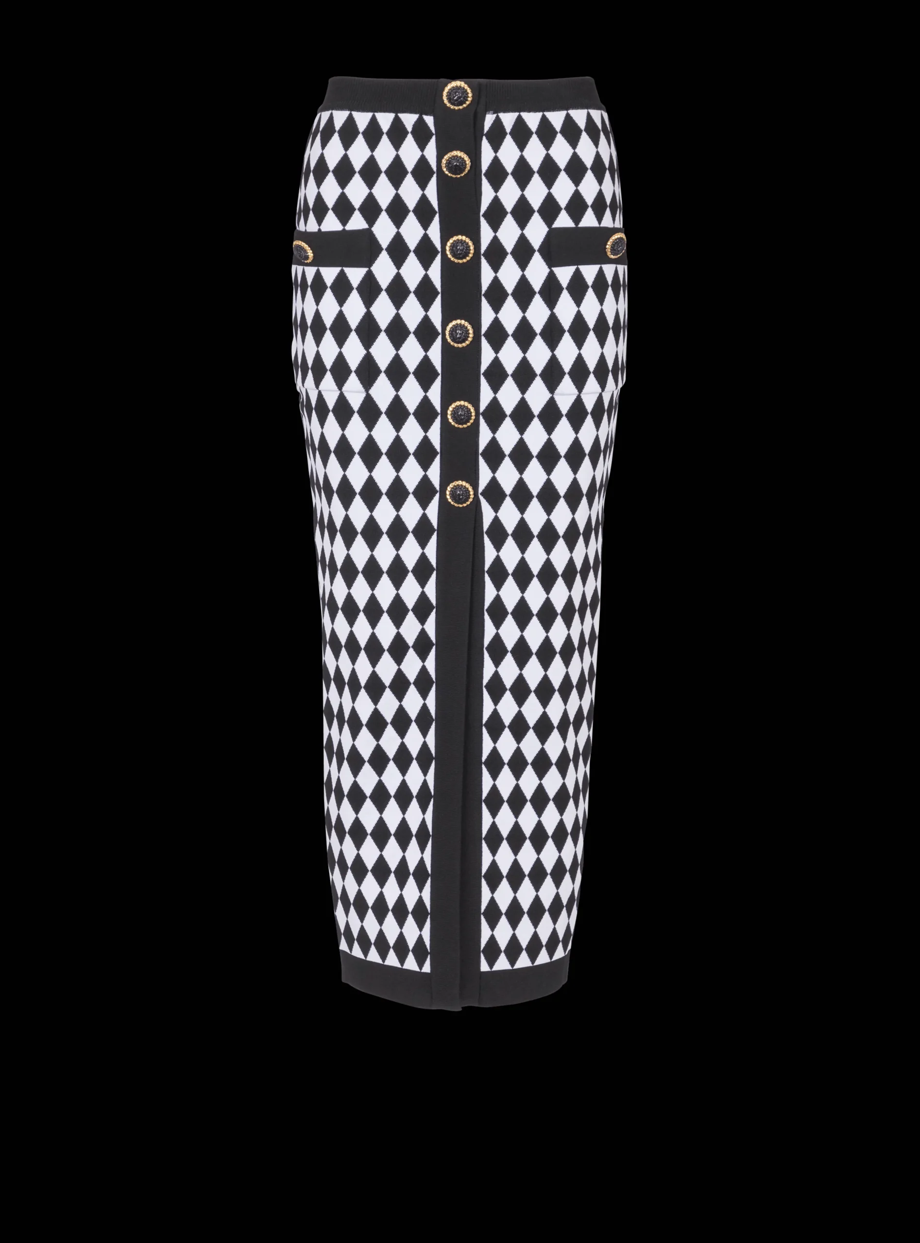 Diamond Jacquard Midi Skirt-Balmain Store