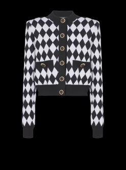 Diamond Knit Cardigan-Balmain Fashion