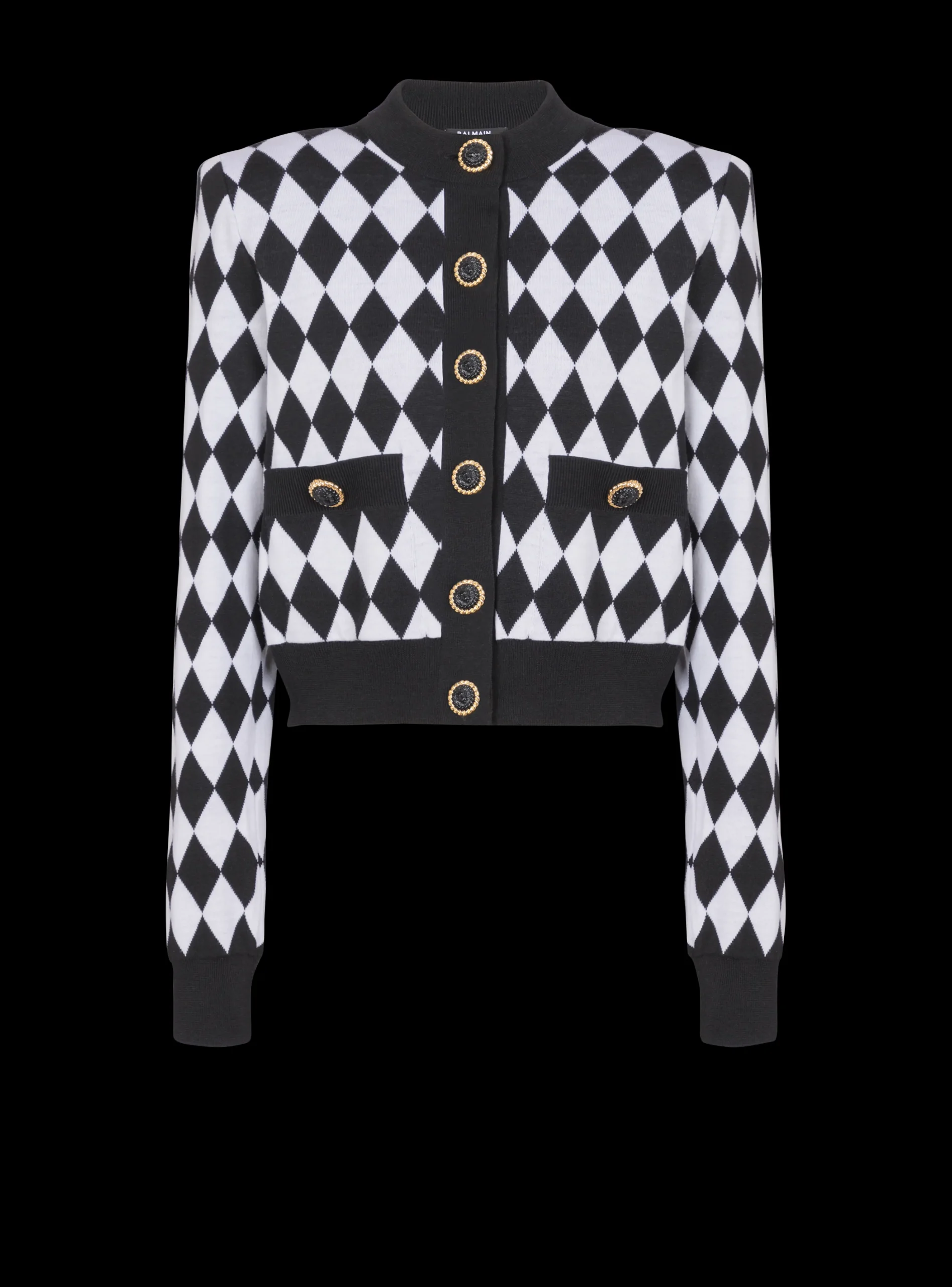 Diamond Knit Cardigan-Balmain Fashion