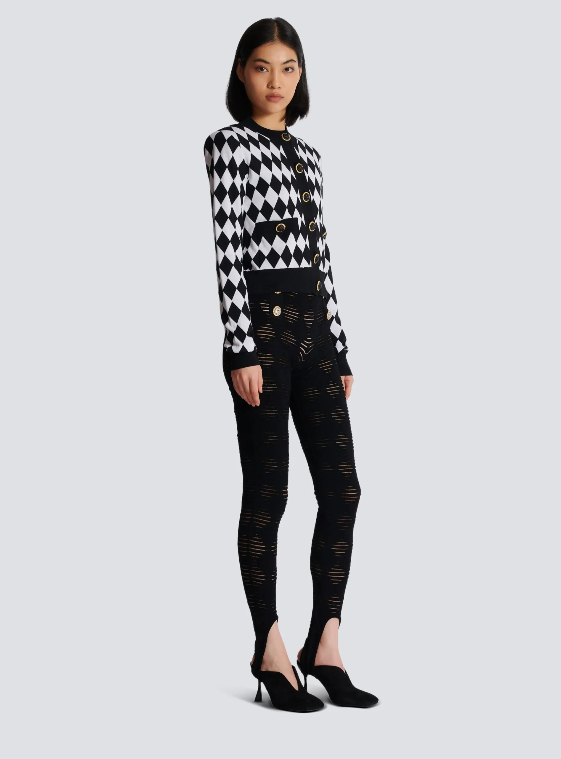 Diamond Knit Cardigan-Balmain Fashion