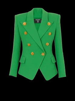 Double Crepe Suit Jacket-Balmain Cheap