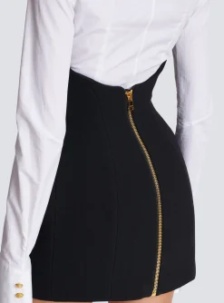 Double Crepe Tulip Skirt-Balmain Flash Sale