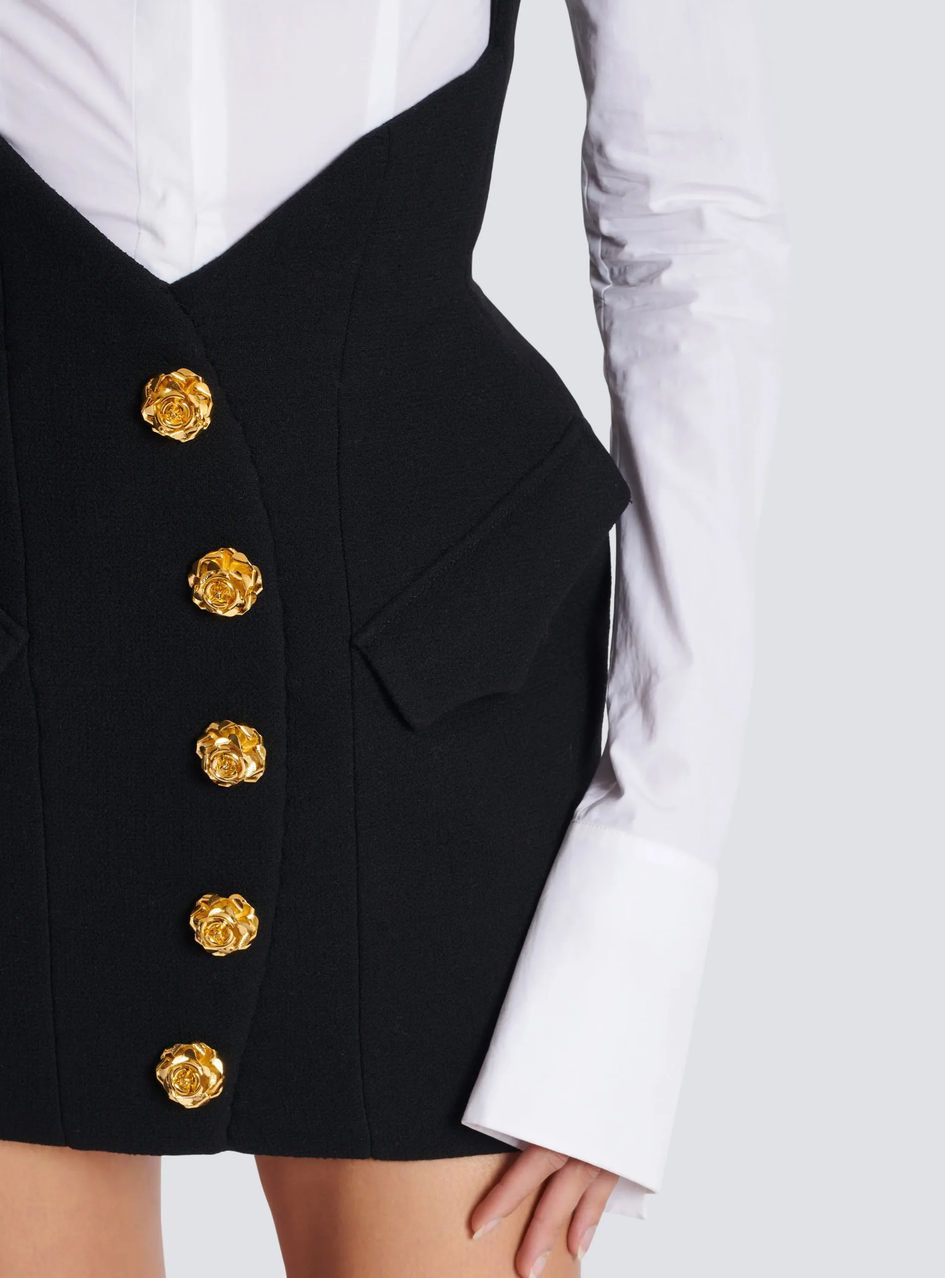 Double Crepe Tulip Skirt-Balmain Flash Sale