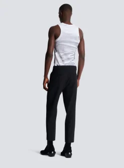 Double Wool Crepe Trousers-Balmain Flash Sale