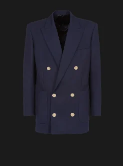 Double-breasted Buttoned Blazer-Balmain Online