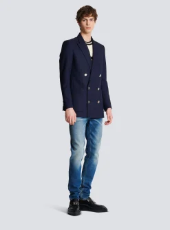 Double-breasted Buttoned Blazer-Balmain Online
