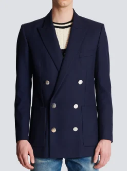 Double-breasted Buttoned Blazer-Balmain Online