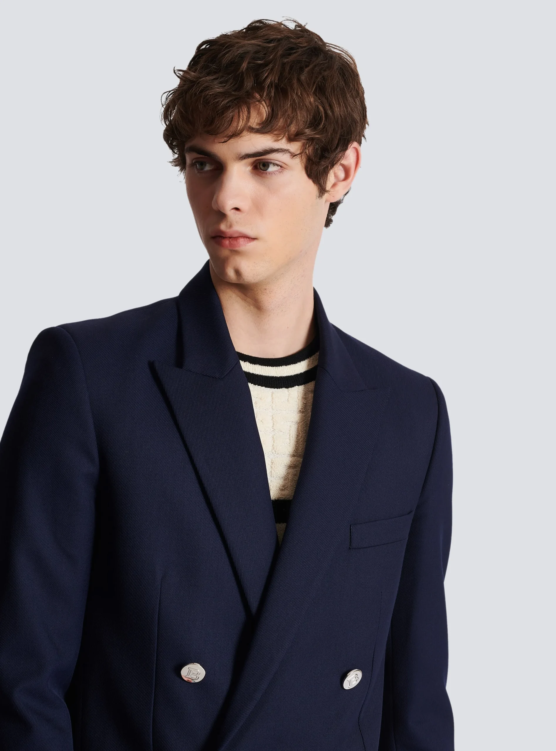 Double-breasted Buttoned Blazer-Balmain Online