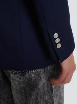 Double-breasted Buttoned Blazer-Balmain Online