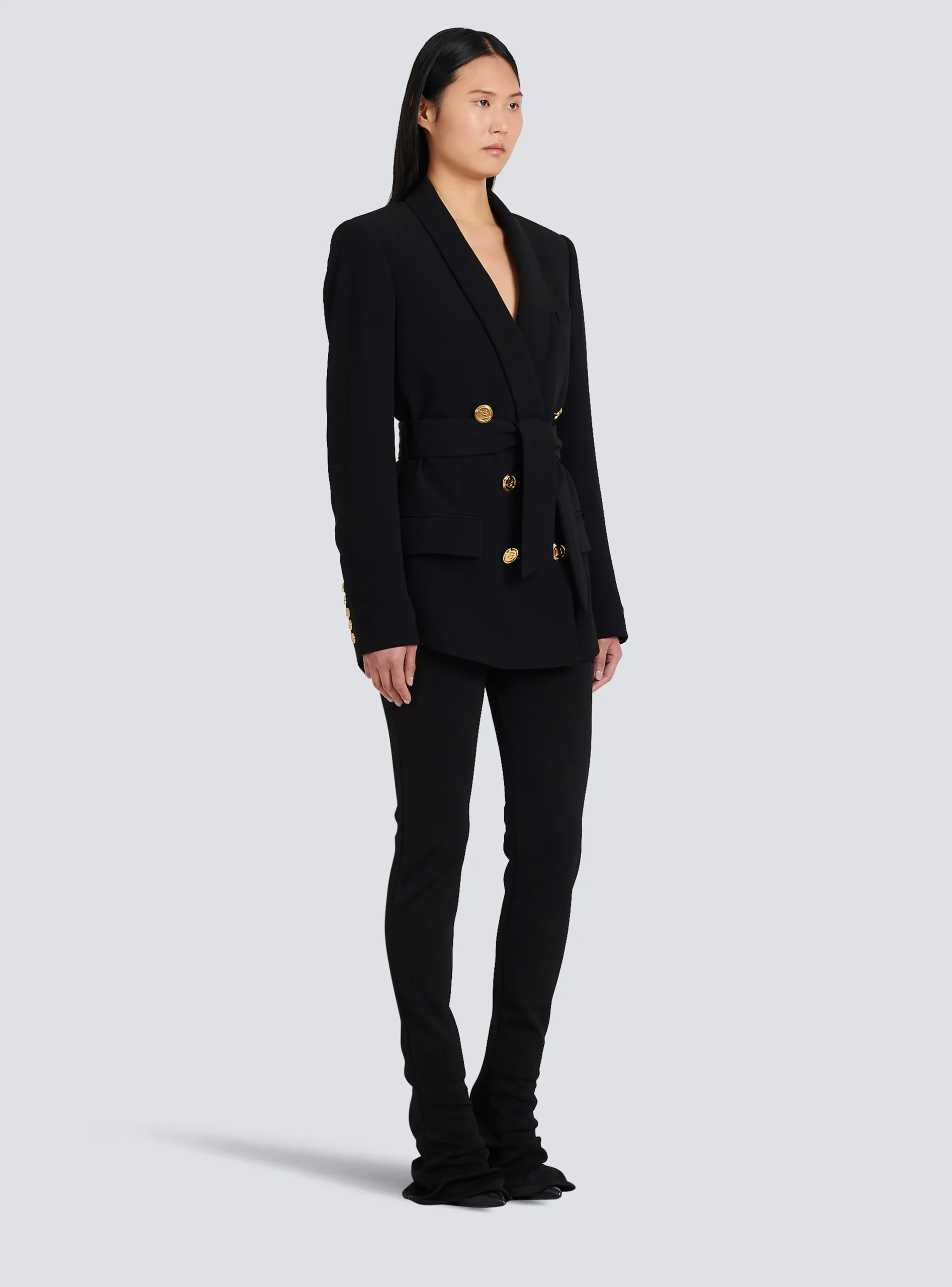 Double-breasted Fuchsia Eco-designed Blazer-Balmain Cheap