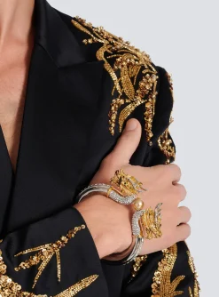 Dragon Bracelet With Pearl And Crystals-Balmain Hot