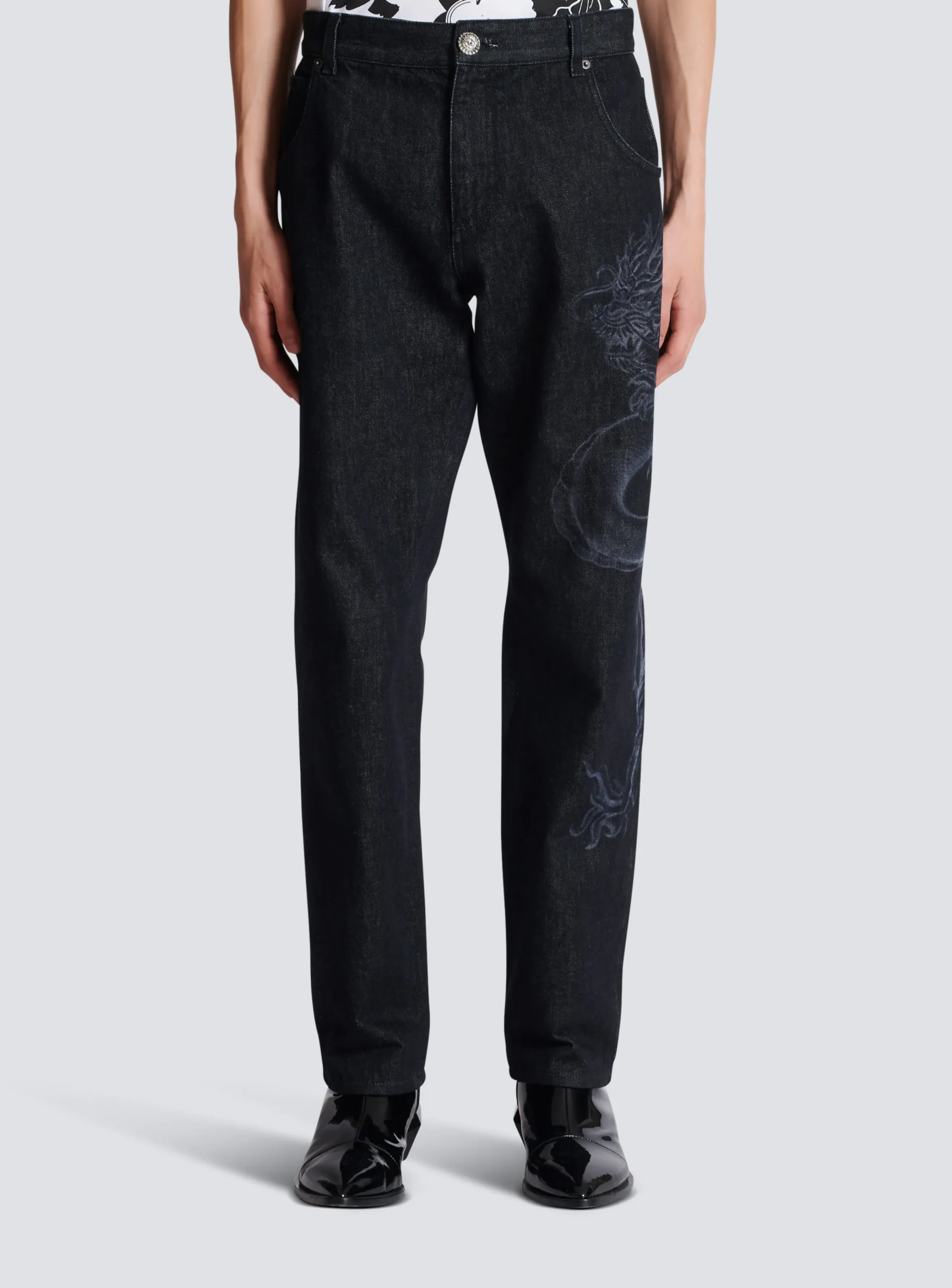 Dragon Denim Jeans-Balmain New