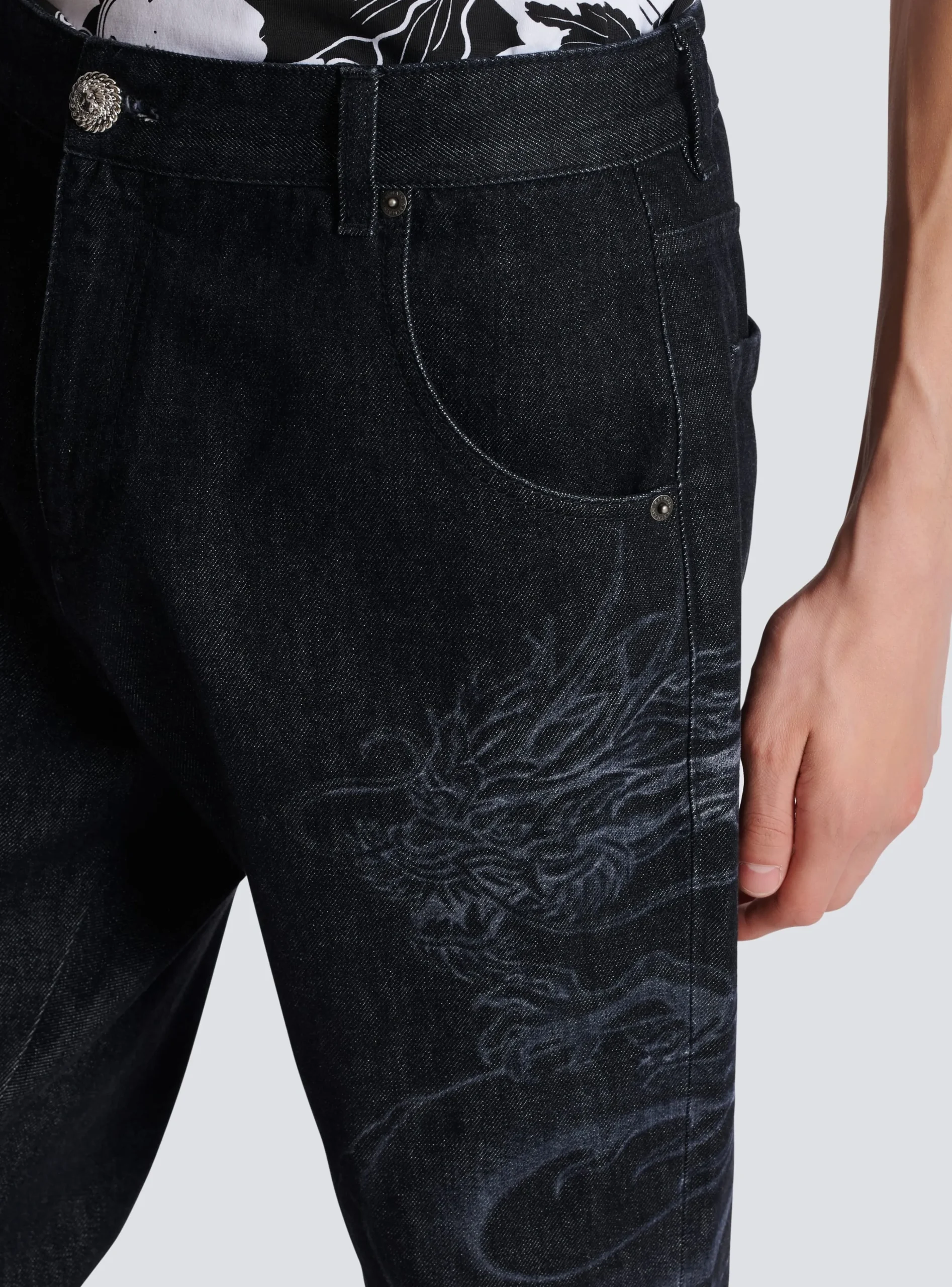 Dragon Denim Jeans-Balmain New