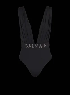Draped Swimsuit-Balmain Hot