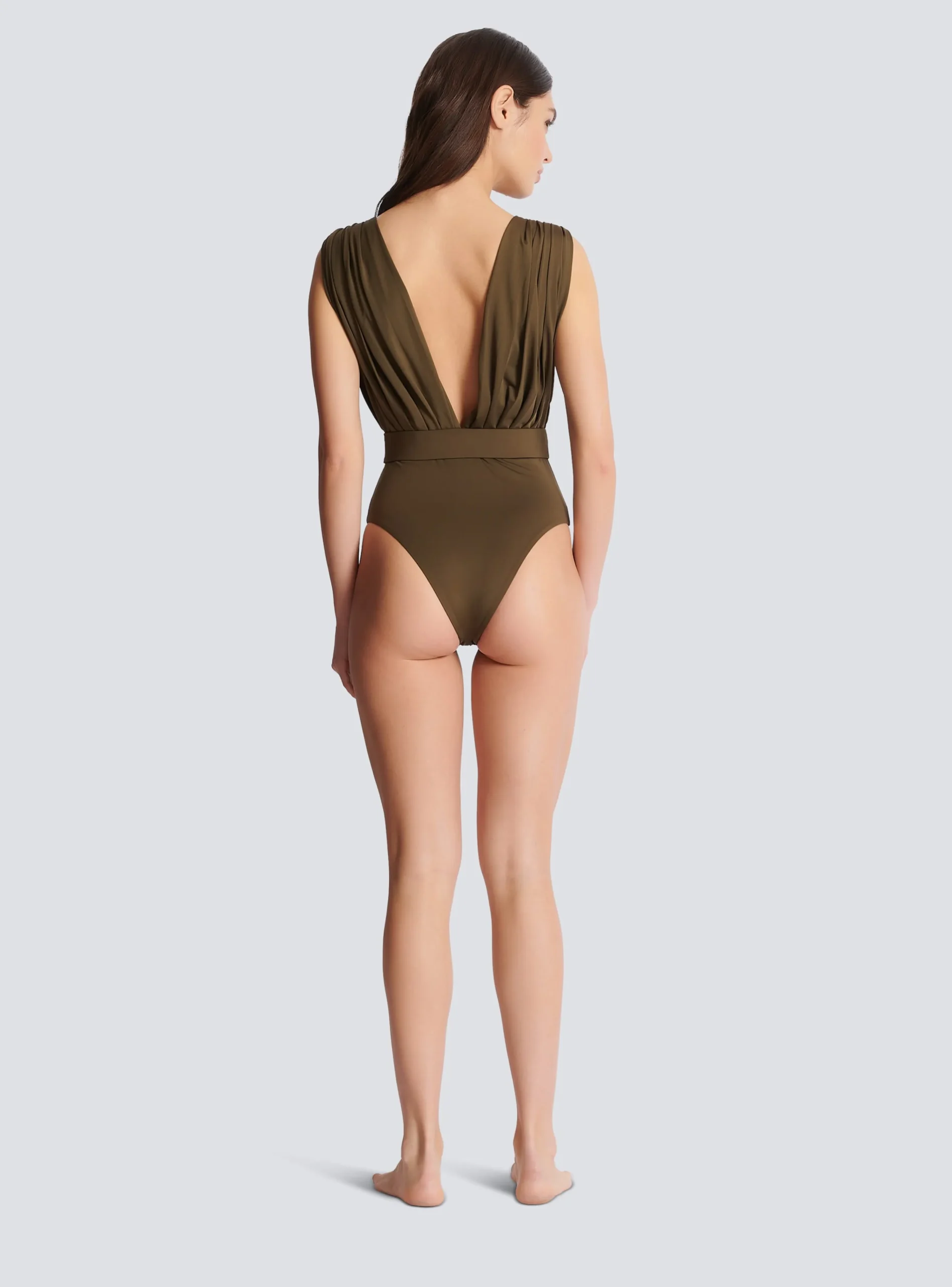 Draped Swimsuit-Balmain Sale