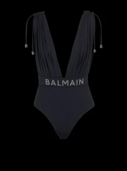 Draped Swimsuit-Balmain Sale