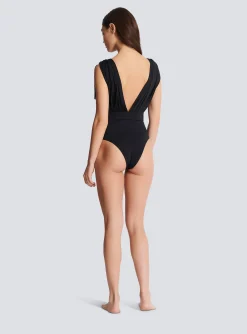 Draped Swimsuit-Balmain Sale