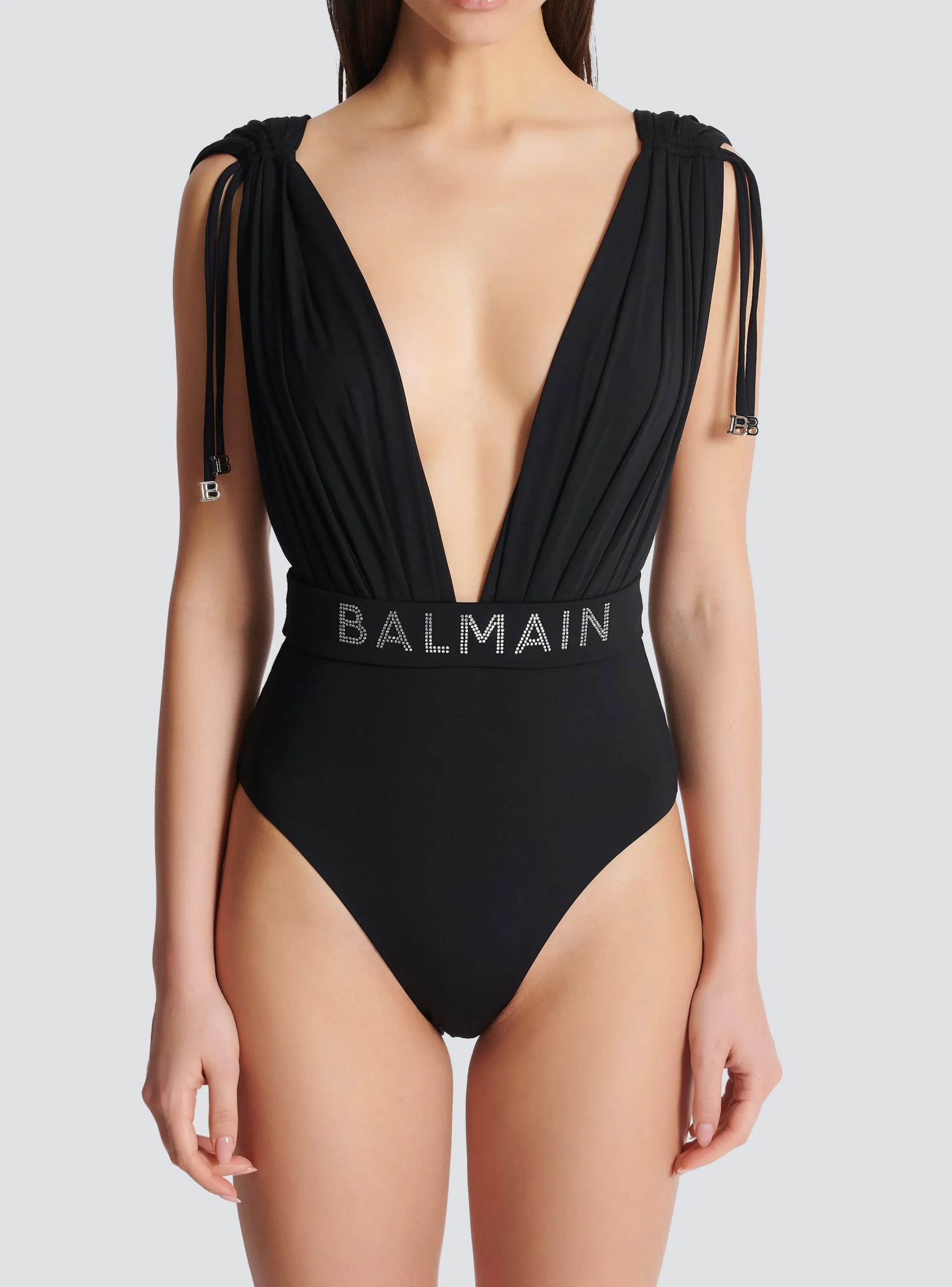 Draped Swimsuit-Balmain Sale