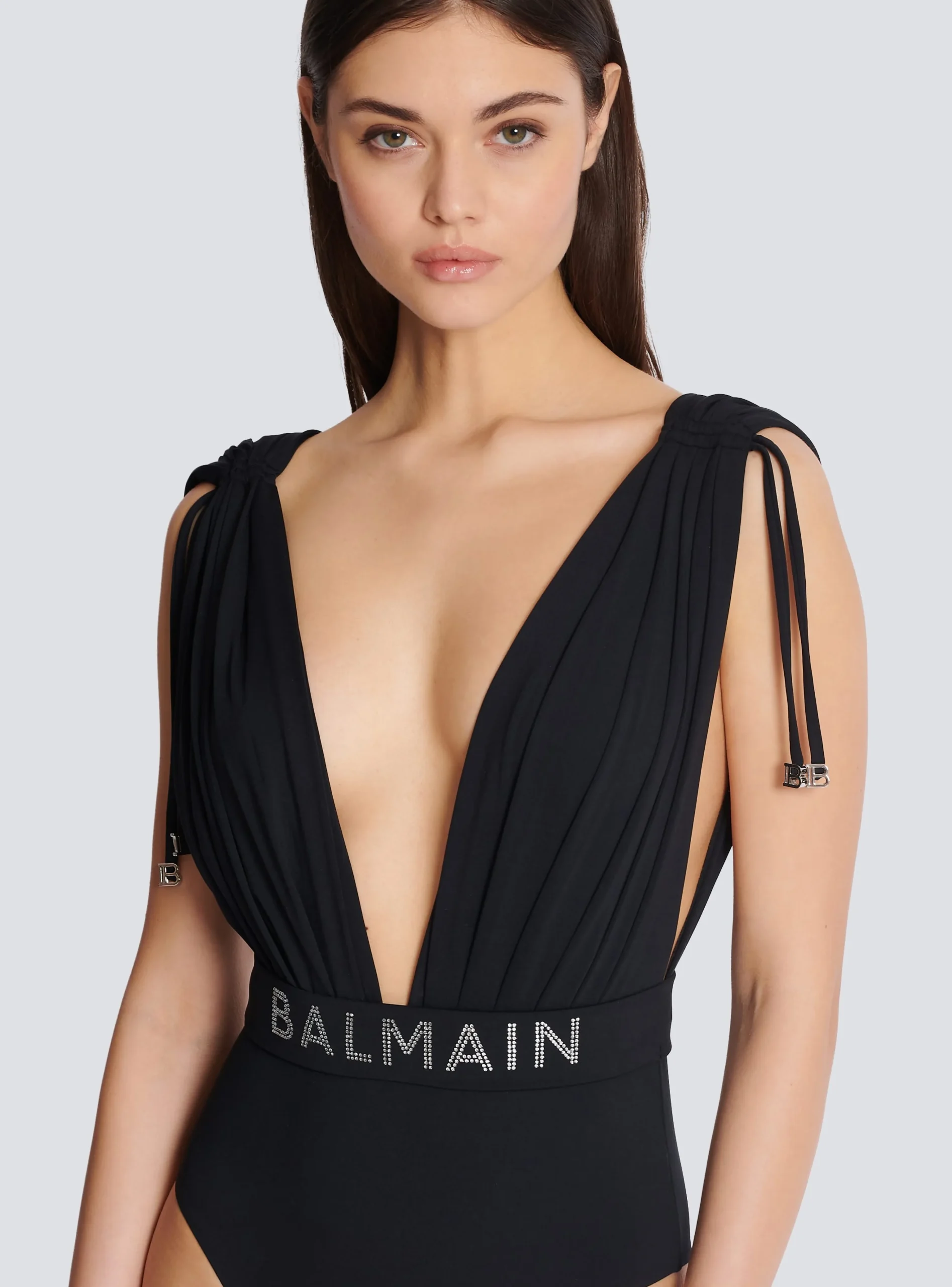 Draped Swimsuit-Balmain Sale