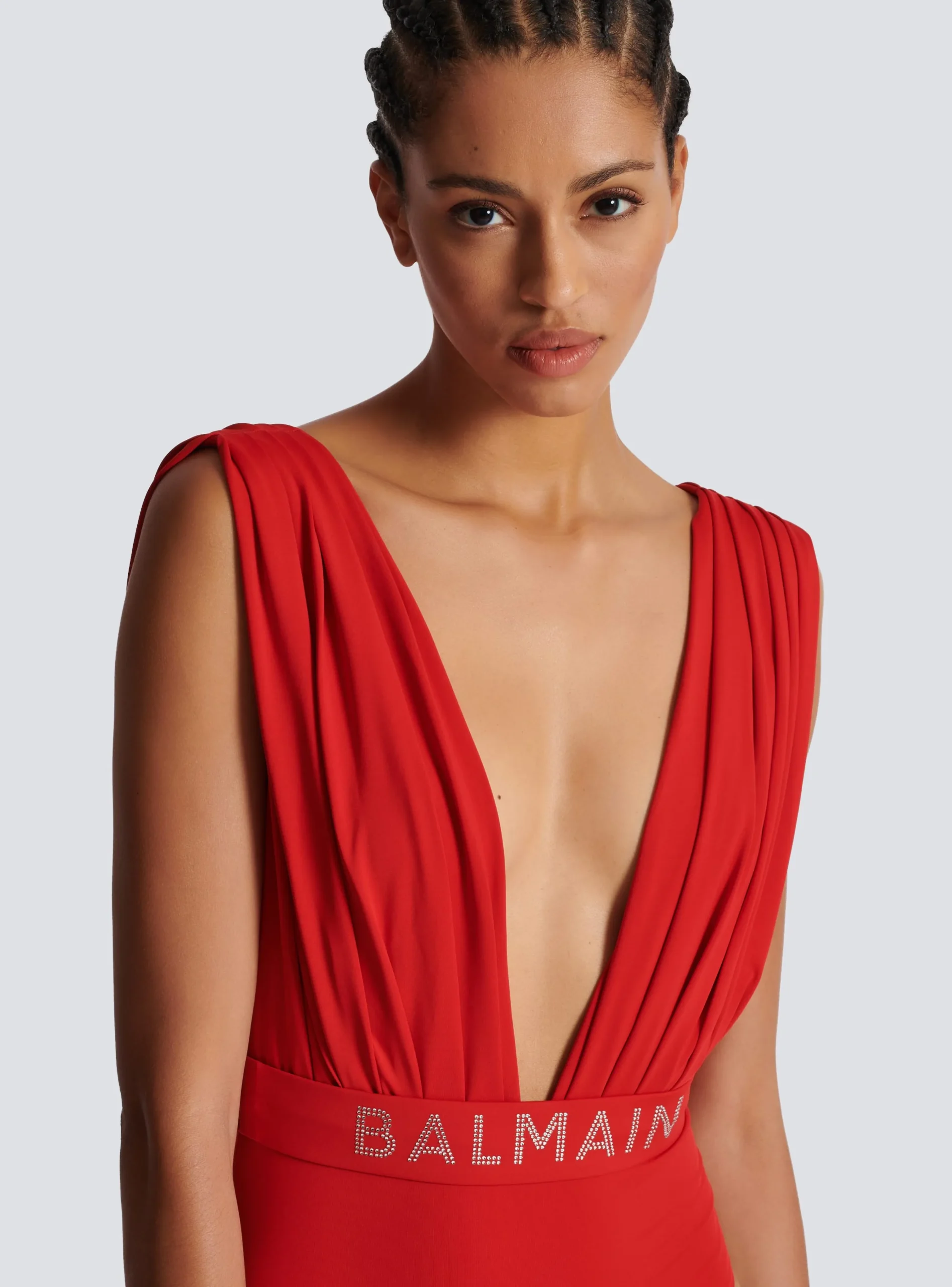 Draped Swimsuit-Balmain Sale