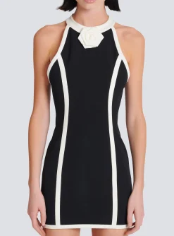 Dress With Rose Detail-Balmain Hot