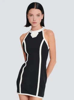 Dress With Rose Detail-Balmain Hot
