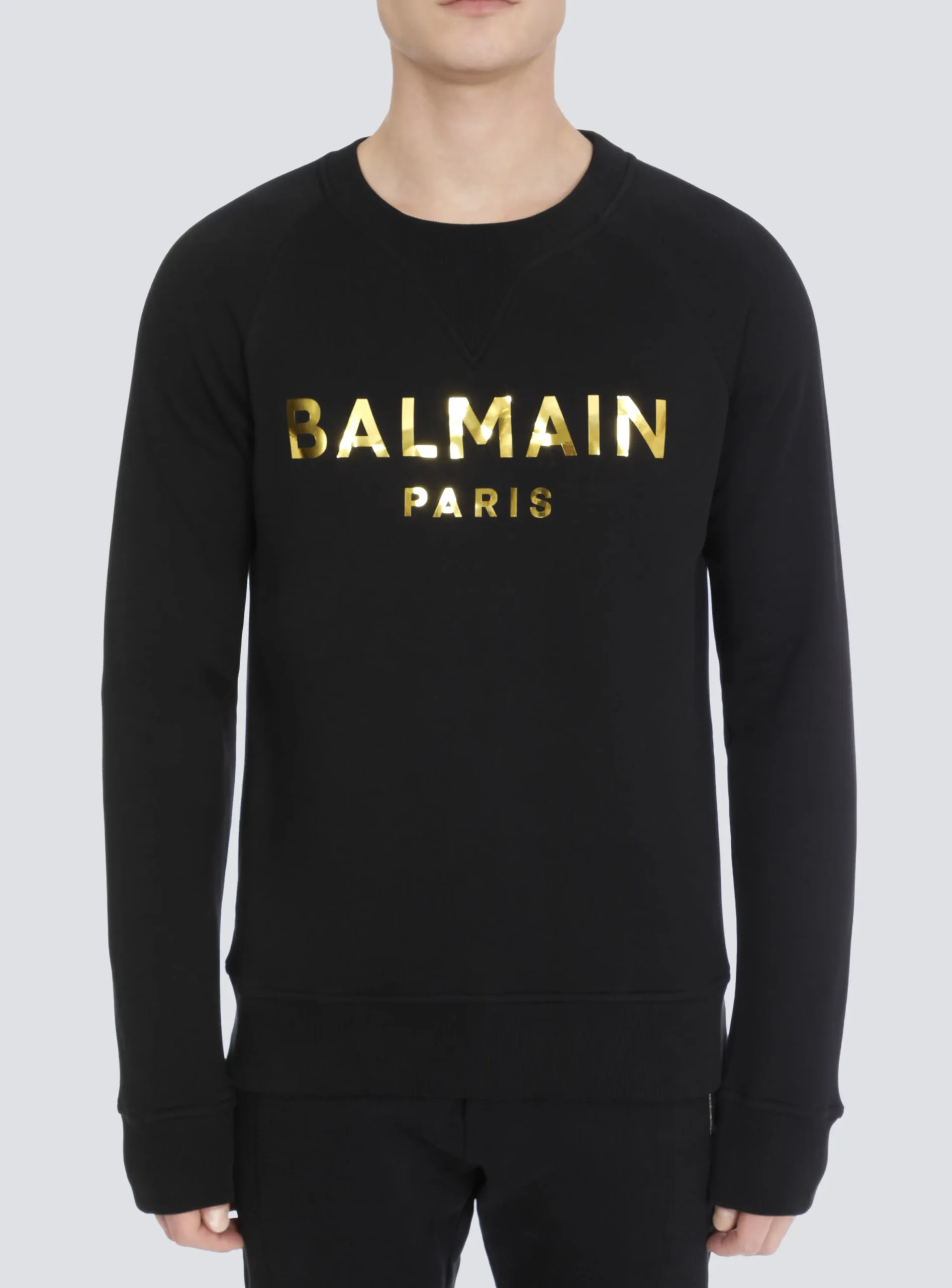 Eco-designed Cotton Sweatshirt With Paris Logo Print-Balmain Store