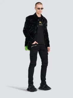 Eco-designed Cotton T-shirt With Paris Logo Print-Balmain Flash Sale
