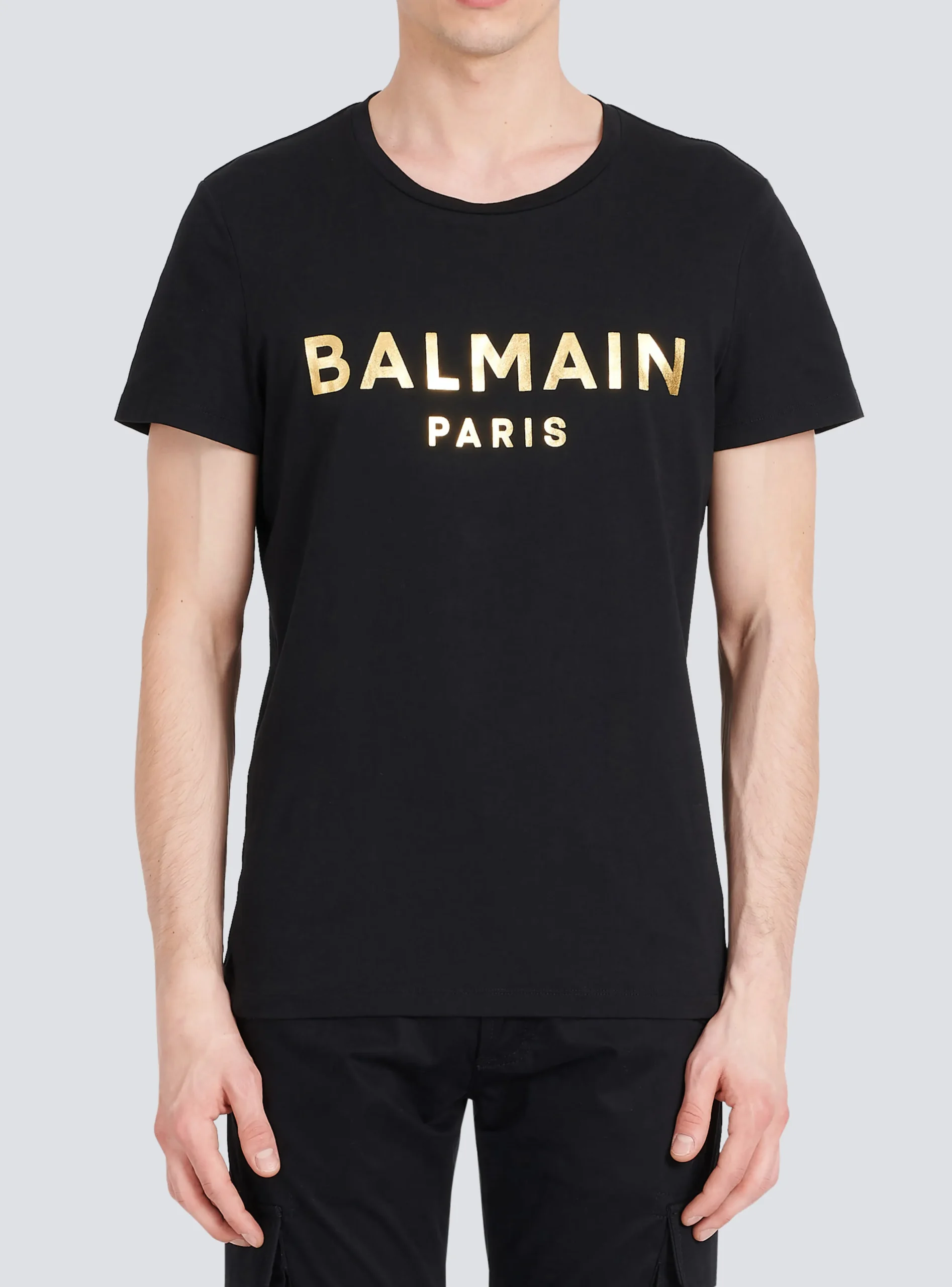 Eco-designed Cotton T-shirt With Paris Logo Print-Balmain Flash Sale