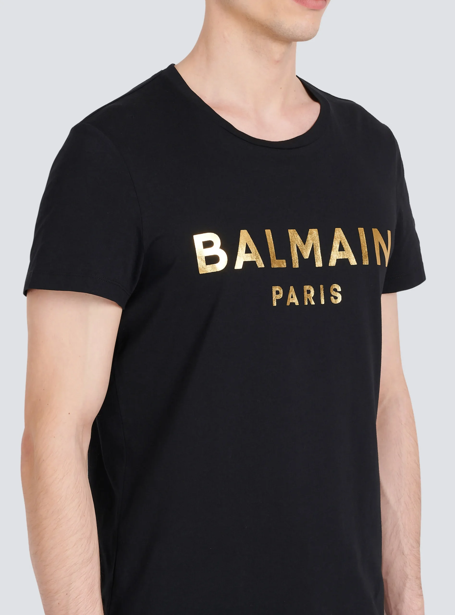 Eco-designed Cotton T-shirt With Paris Logo Print-Balmain Flash Sale