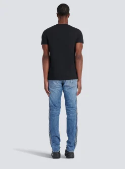 Eco-designed Cotton T-shirt With Paris Logo Print-Balmain Sale