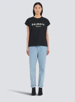 Eco-designed Cotton T-shirt With Logo Print-Balmain Best