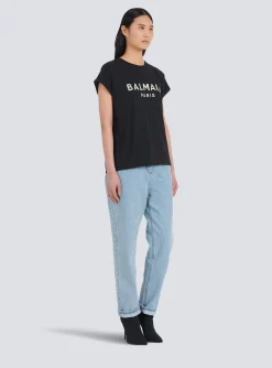 Eco-designed Cotton T-shirt With Logo Print-Balmain Best