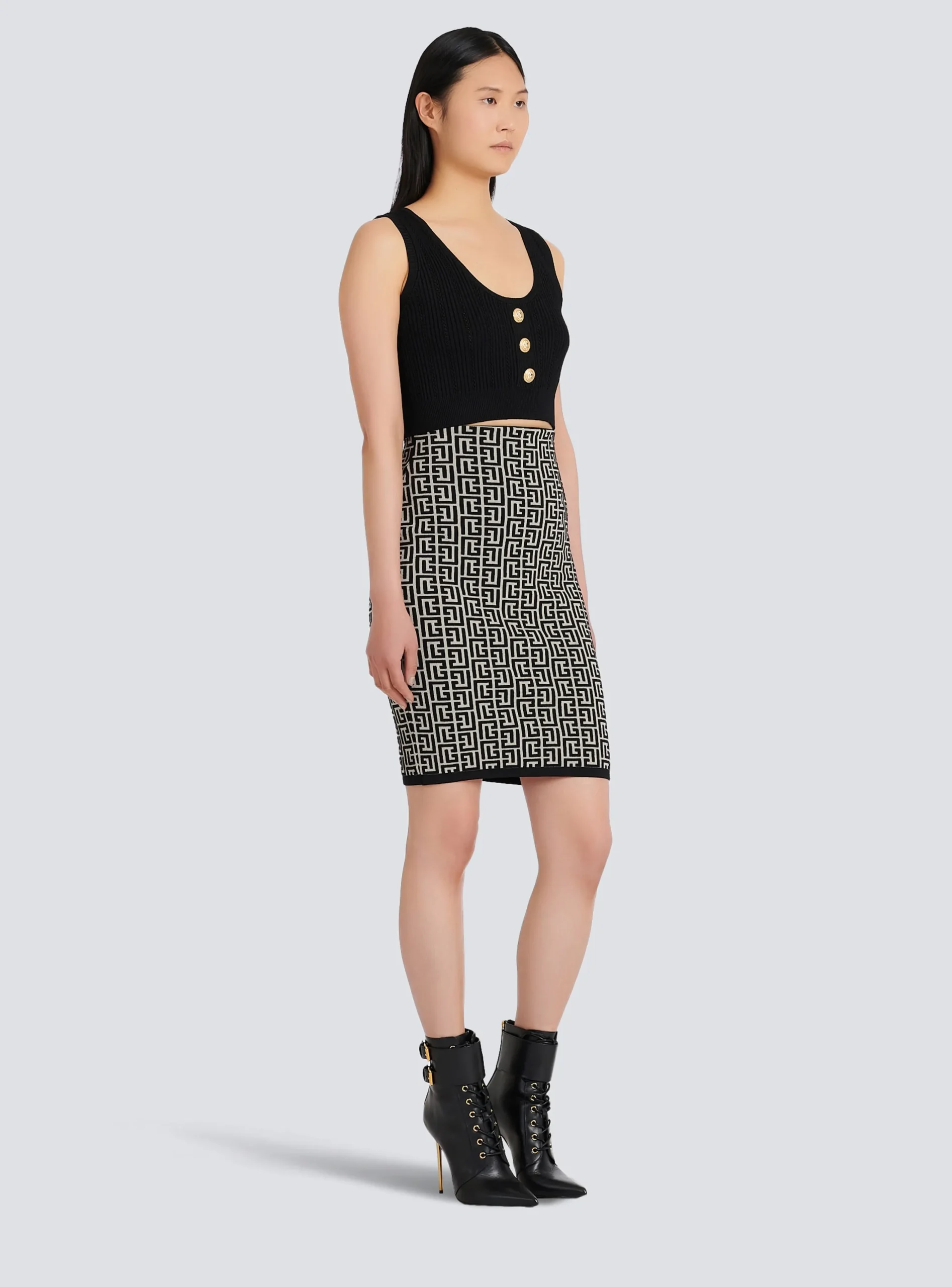 Eco-designed Knit Crop Top-Balmain New