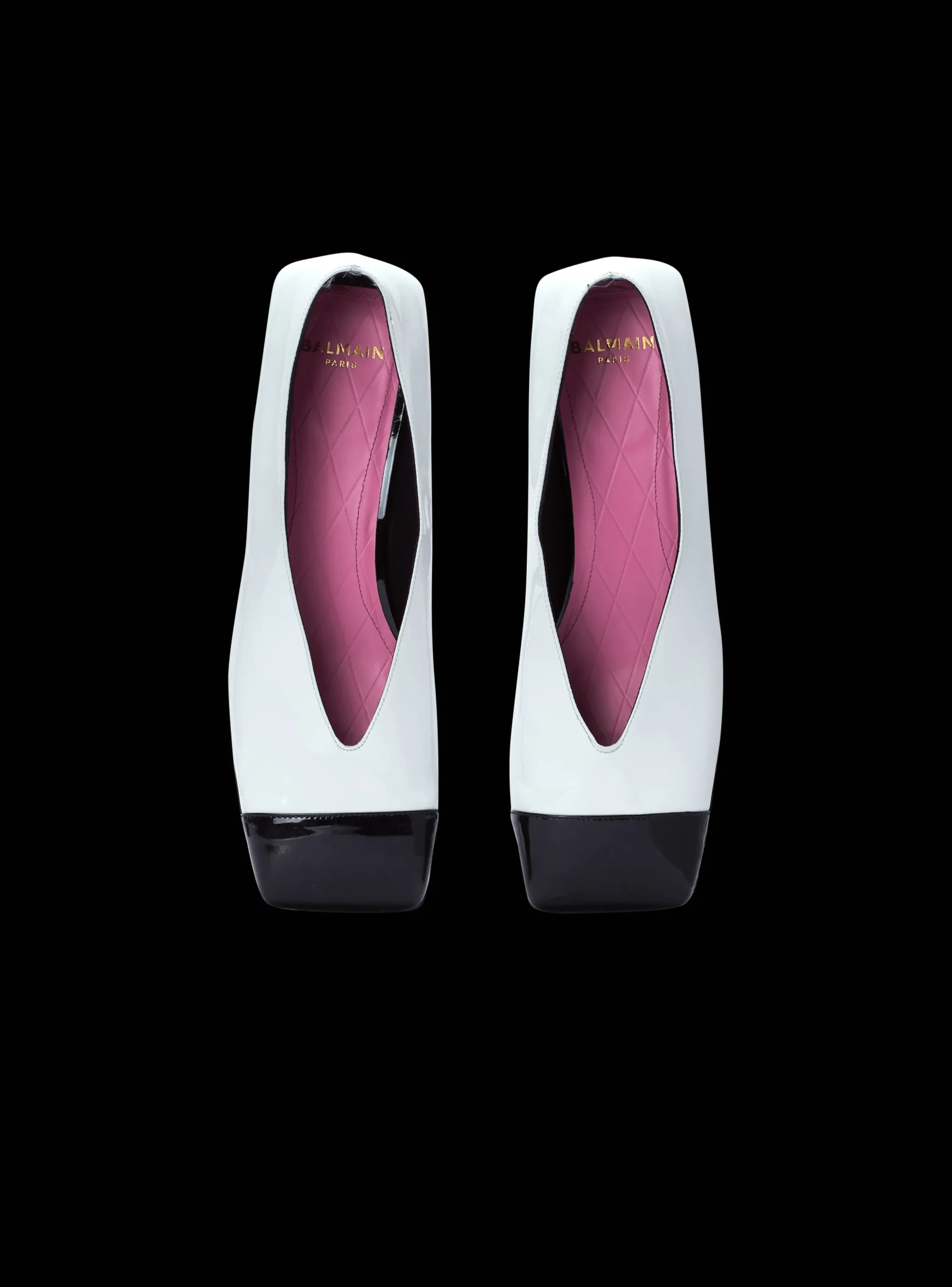 Eden Two-tone Pumps In Lambskin And Patent Leather-Balmain Outlet