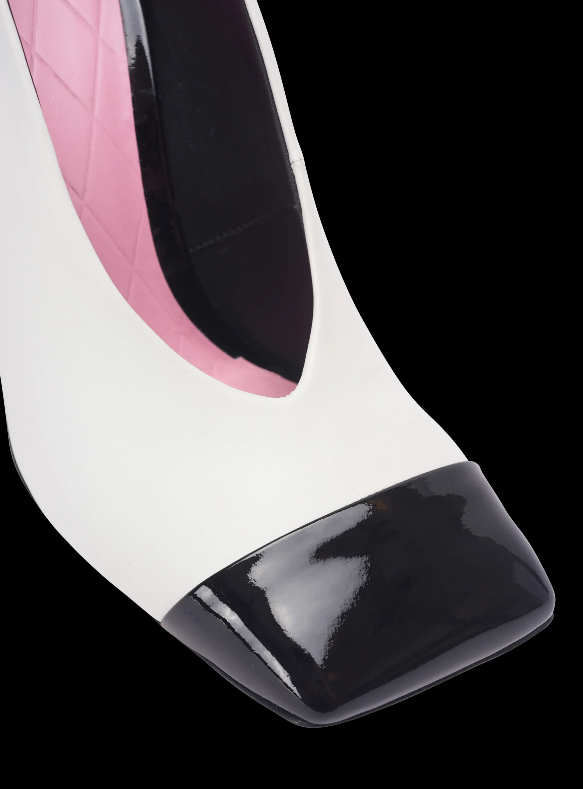 Eden Two-tone Pumps In Lambskin And Patent Leather-Balmain Outlet