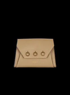 Embl&egrave;me Flap Grained Calfskin Bag-Balmain Clearance