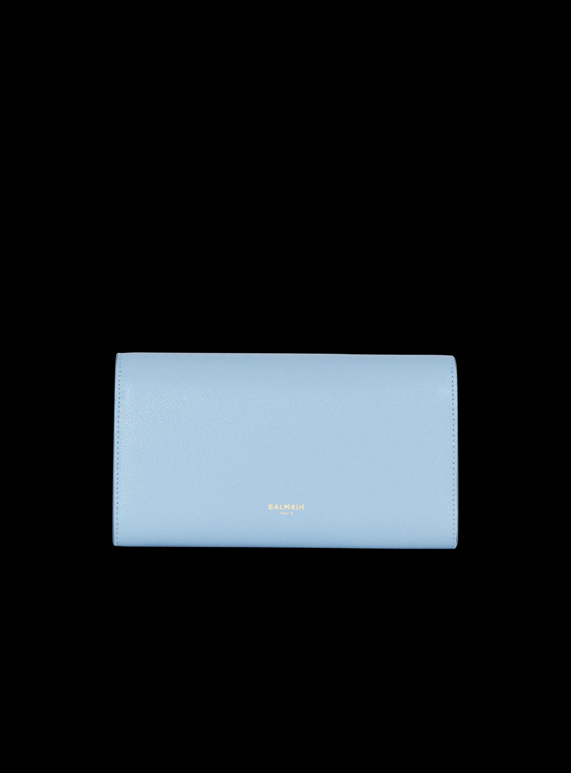 Emblème Grained Calfskin Clutch-Balmain Sale