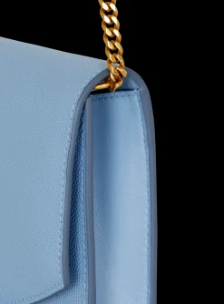 Emblème Grained Calfskin Clutch-Balmain Sale