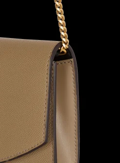 Emblème Grained Calfskin Clutch-Balmain Cheap