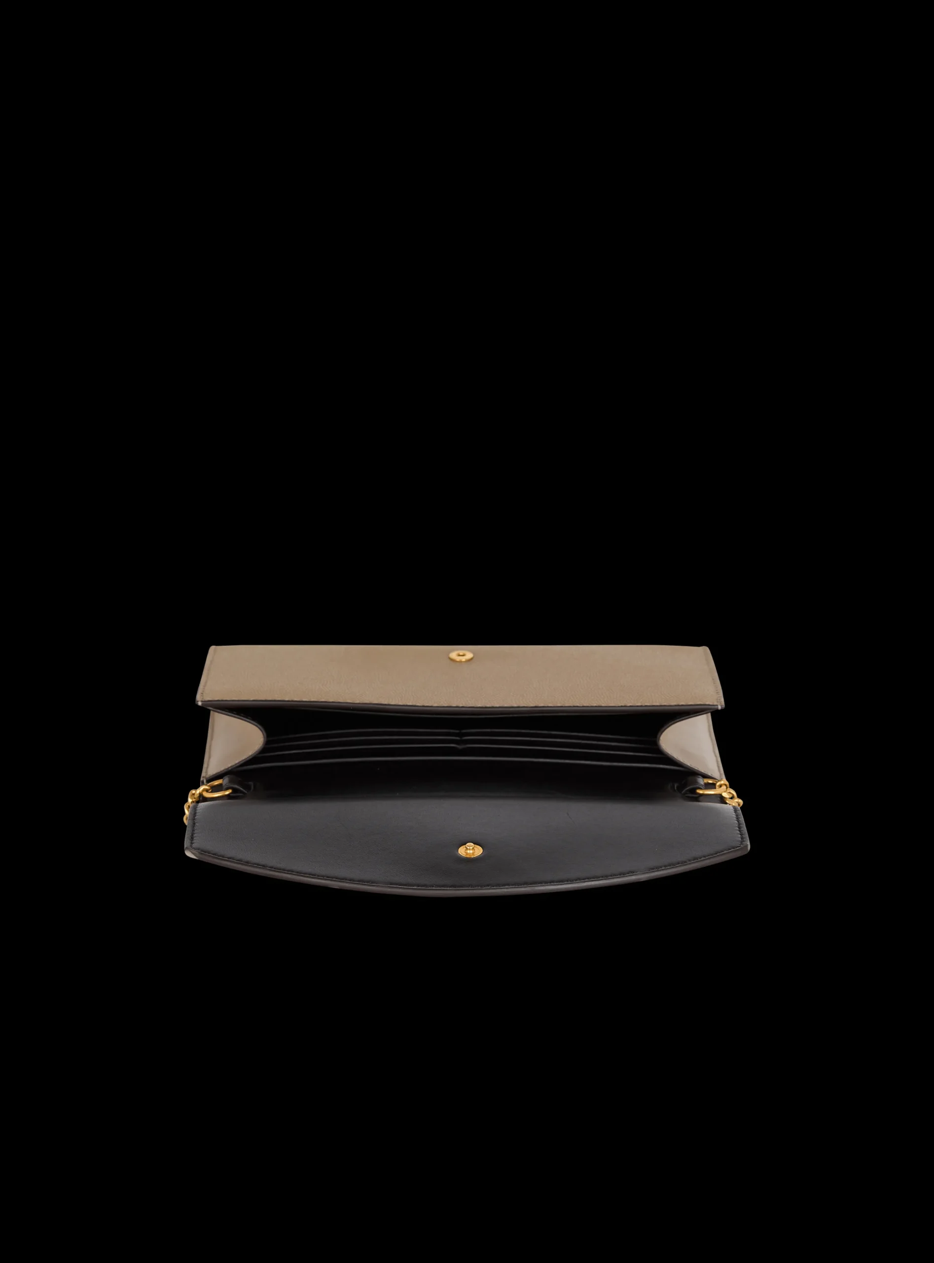 Emblème Grained Calfskin Clutch-Balmain Cheap