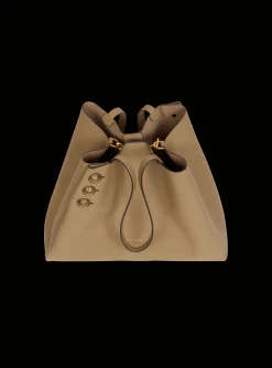 Emblème Grained Calfskin Tote Bag-Balmain Cheap