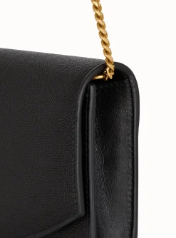 Embl&egrave;me Grained Calfskin Clutch-Balmain Hot
