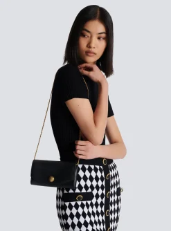 Embl&egrave;me Grained Calfskin Clutch-Balmain Hot