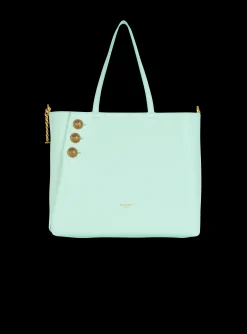 Embl&egrave;me Grained Calfskin Tote Bag-Balmain Sale