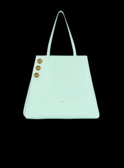 Emblème Grained Calfskin Tote Bag-Balmain Sale