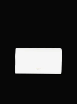Embl&egrave;me Grained Calfskin Clutch-Balmain Store