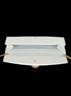 Embl&egrave;me Grained Calfskin Clutch-Balmain Store